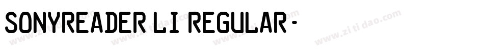 SonyReader Li Regular字体转换